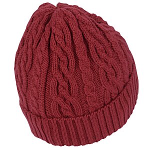 Additional Image 1 - a red knit hat on a white background
