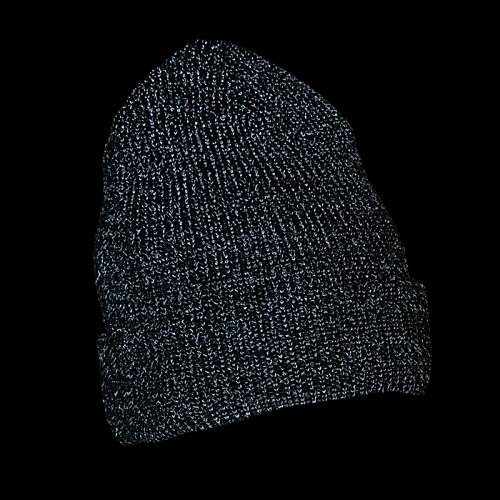 Additional Image 4 - a black beanie on a black background