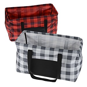 Additional Image 3 - a red and black checkered bag