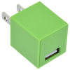 a green cube with a usb port