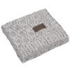 View Image 2 of 2 of Vanilla Heather Cable Knit Chenille Throw