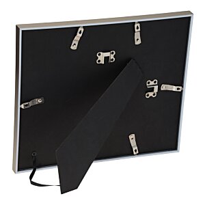 Additional Image 1 - a black square clock with a black dial