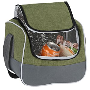 Additional Image 1 - a green and grey bag with a clear window