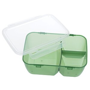 Additional Image 2 - a green plastic container with a clear lid