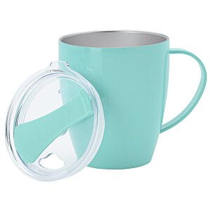 Additional Image 1 - a blue mug with a lid