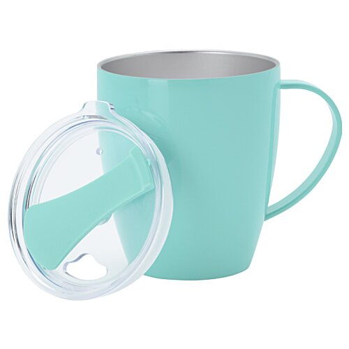 Additional Image 1 - a blue mug with a lid