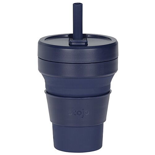 Stojo Biggie Cup with Straw - 16 oz. Image 1 of 5