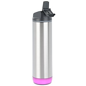Additional Image 9 - a silver and black water bottle