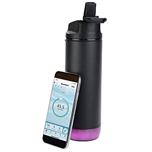 Additional Image 8 - a black and purple water bottle