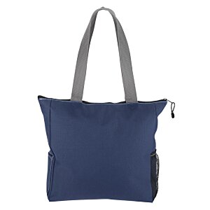 Additional Image 2 - a blue bag with grey handles