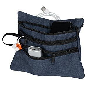 Additional Image 2 - a blue bag with a white cord