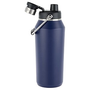 Additional Image 2 - a blue water bottle with a black lid