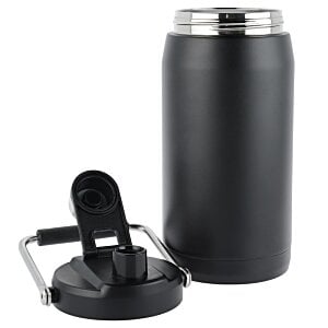 Additional Image 4 - a black and silver thermos