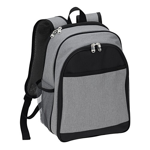 Additional Image 1 - a grey backpack with black straps