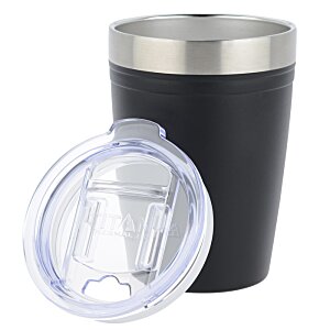 Additional Image 4 - a black and silver cup with a lid