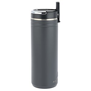 Additional Image 2 - a grey cylindrical container with a black lid