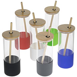 Additional Image 3 - a group of glass containers with colored liquid