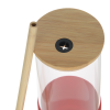View Image 3 of 4 of Shanti Glass Tumbler with Bamboo Lid and Straw - 17 oz. - 24 hr