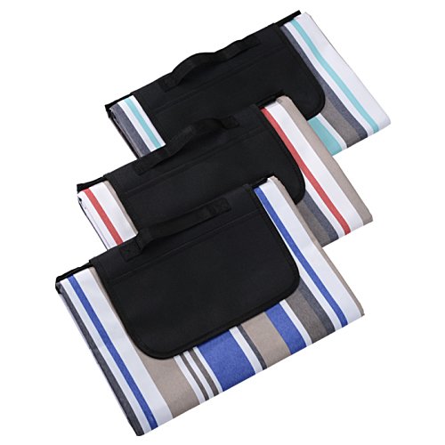Oversized Striped Picnic & Beach Blanket Image 2 of 2