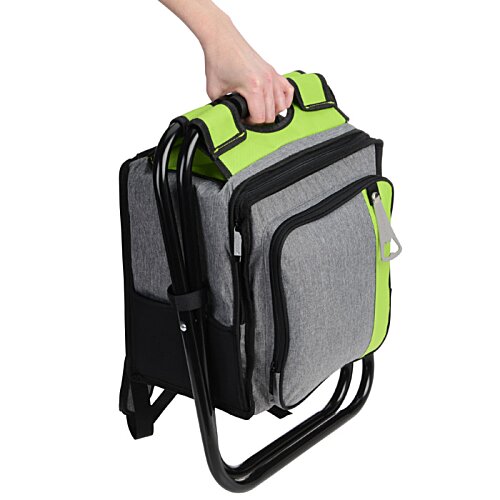 Additional Image 2 - a hand holding a grey and black bag