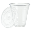 View Image 2 of 1 of Clear Soft Plastic Cup with Lid - 12 oz.