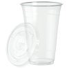 View Image 2 of 1 of Clear Soft Plastic Cup with Lid - 20 oz.