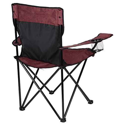 Additional Image 4 - a red and black folding chair