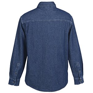 Additional Image 1 - a blue shirt with a long sleeve