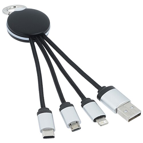 Additional Image 4 - a group of black and white usb cables
