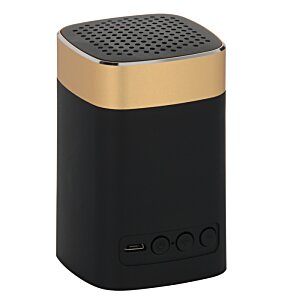Additional Image 2 - a black and gold speaker