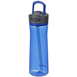 Additional Image 1 - a blue water bottle with a black handle