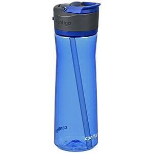 Additional Image 3 - a blue water bottle with a black lid