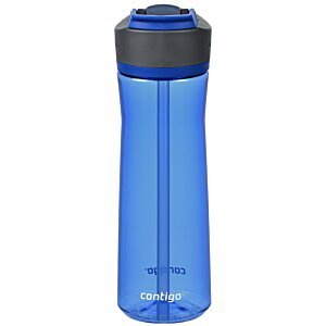 Additional Image 4 - a blue water bottle with a black cap