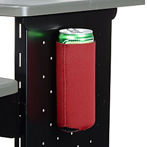 Additional Image 4 - a red and green can on a black desk