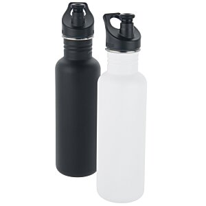 Additional Image 3 - a black and white water bottles