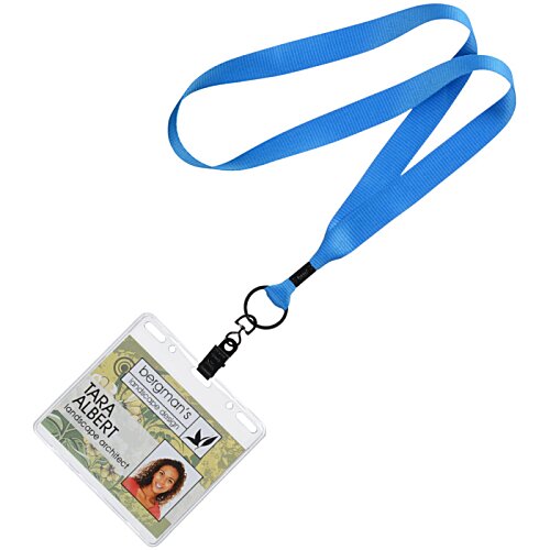 Economy Lanyard - 3/4" with Vinyl ID Holder Image 1 of 2