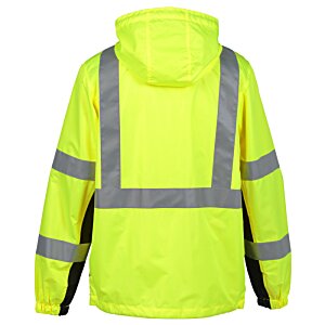 Additional Image 2 - a yellow jacket with grey stripes