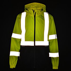 Additional Image 3 - a green jacket with white stripes