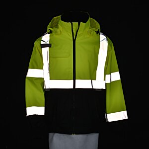 Additional Image 5 - a green jacket with white stripes