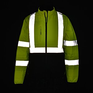 Additional Image 3 - a green jacket with white stripes