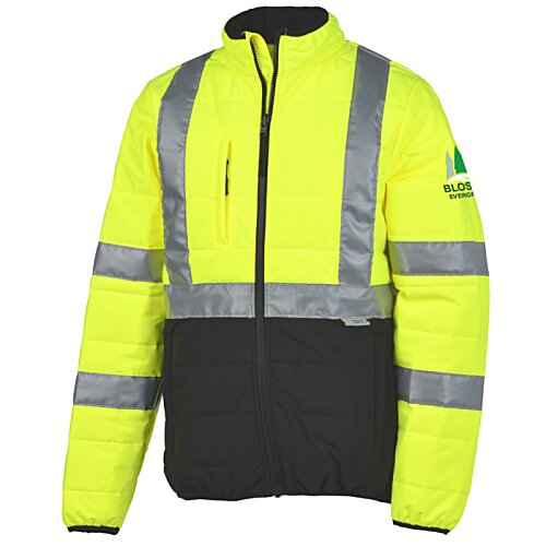 Additional Image 1 - a yellow jacket with reflective stripes
