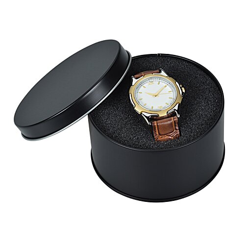 Tropez Leather Watch - 1-1/2" Image 1 of 2