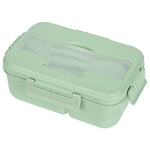 Additional Image 2 - a green plastic lunch box