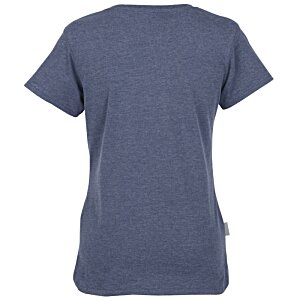 Additional Image 1 - a back view of a blue shirt