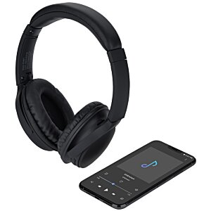 Additional Image 4 - a black headphones next to a cell phone