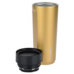 a gold and black thermos