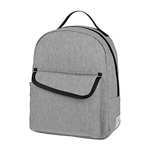 Additional Image 1 - a grey backpack with a black zipper