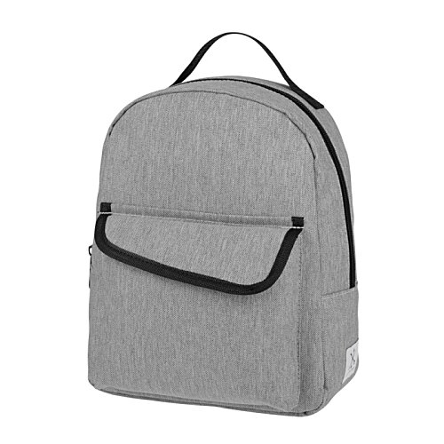 Additional Image 1 - a grey backpack with a black zipper