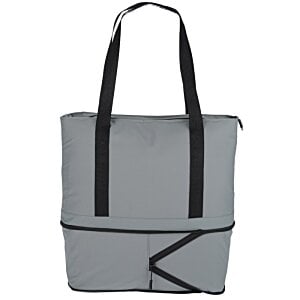 Additional Image 2 - a grey bag with black straps