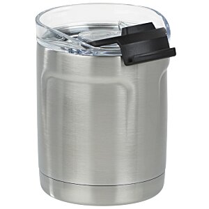 Additional Image 2 - a silver container with a black lid